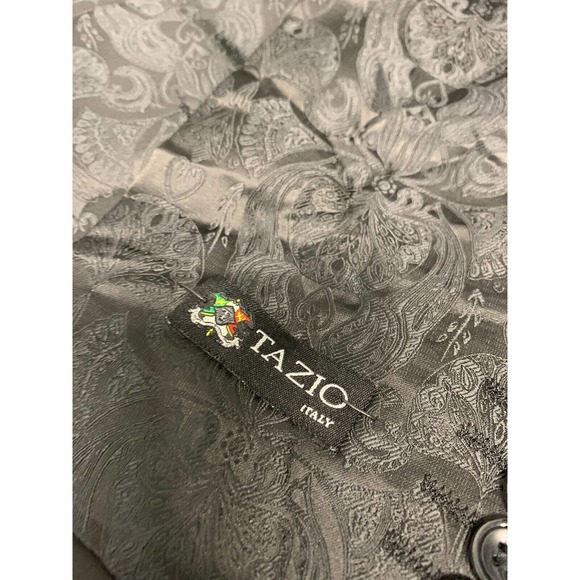 New Tazio Italy Blazer Jacket Black 42R Men's A28 - Picture 7 of 9